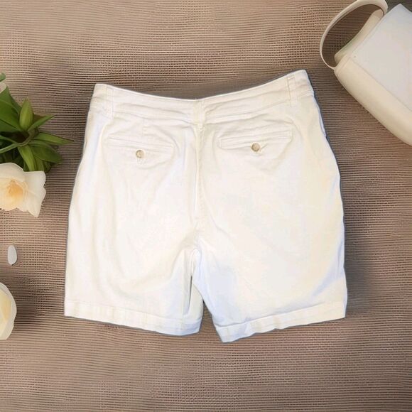 Tommy Bahama Boracay White Stretch Shorts 5.5” Inseam Women's Size 10 - Picture 2 of 6